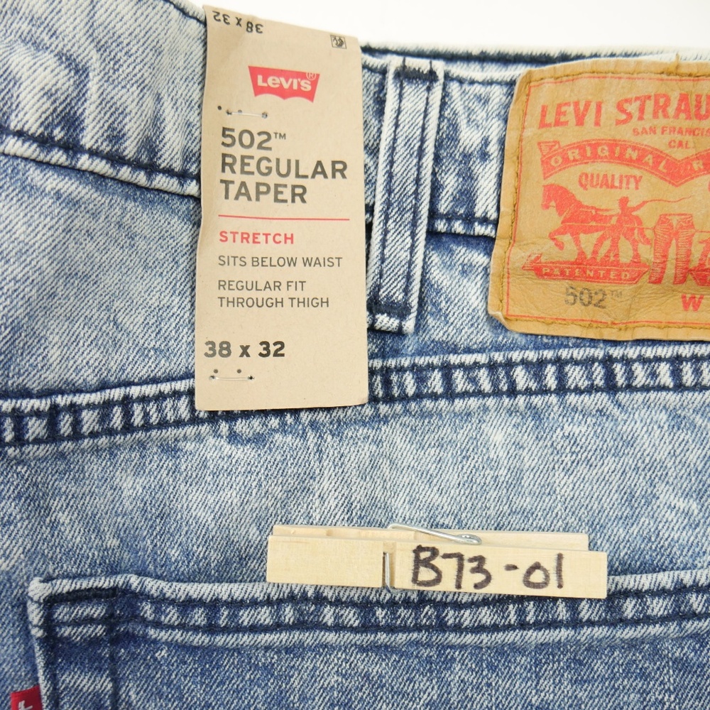 NEW Levi's Regular Taper Stretch Acid Wash Jean - Picture 5 of 7